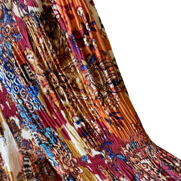 Avenue Womens Keyhole Blouse Smock Bodice Boho Peasant Sleeves Plus Size 26 c - Picture 7 of 12